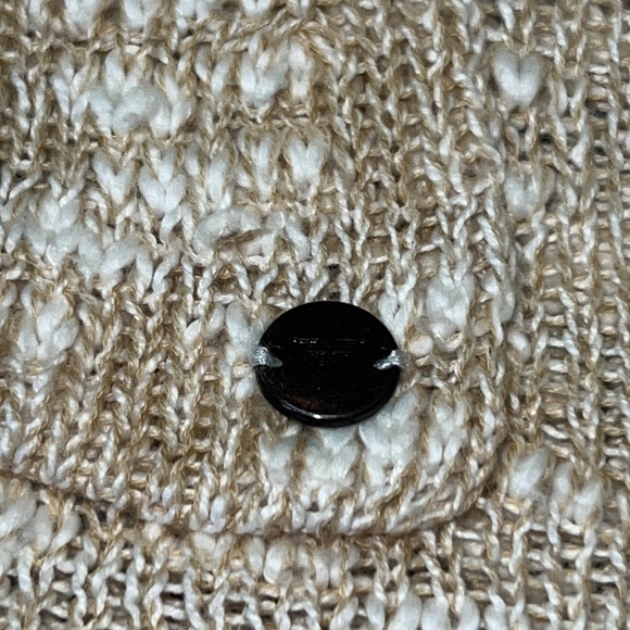 ROXY Cream & Beige Beach Hoodie Sweater, Size M - Picture 6 of 12